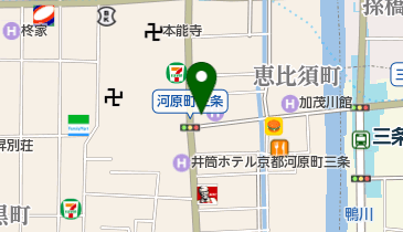 アイシティ河原町三条店の地図画像