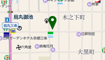 手づくりハンバーグの店とくら京都三条店の地図画像