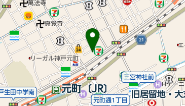 レストラン飛翔の地図画像