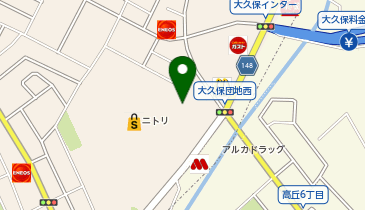 SHOT大久保インター店の地図画像