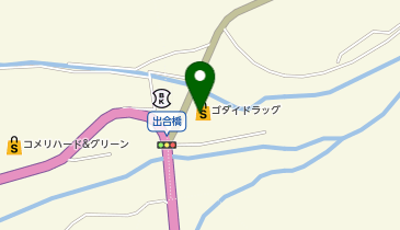 ゴダイドラッグ湯村店の地図画像