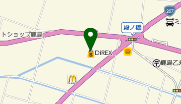 大三ミート産業株式会社ダイレックス北鹿島店の地図画像