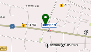 長嶺理容NISOの地図画像