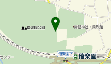 偕楽園 見晴亭・案内処の地図画像