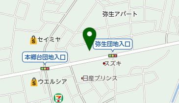 バイシクルパークO2ひたちなか店の地図画像