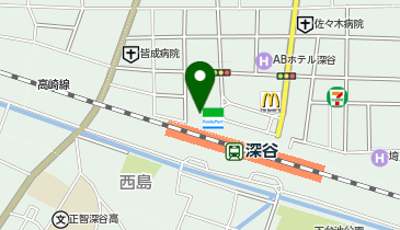 もんじゃ焼花林の地図画像