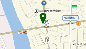蔵屋吉川店の地図画像