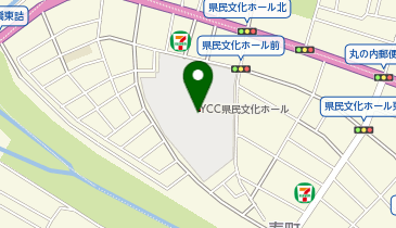 アドブレーン社 コラニー文化ホール・山梨県立県民文化ホールの地図画像