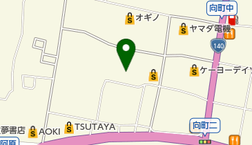 シューマート甲府向町店の地図画像