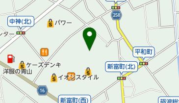 イオンペットビューティーサロンとなみ店の地図画像