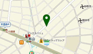 UHair本山店の地図画像