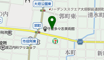 栗本生花店 郭町店の地図画像
