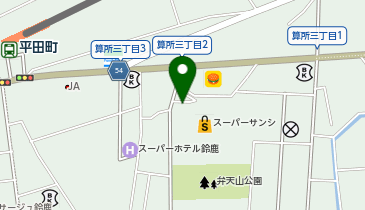 ハニカムハニデイ鈴鹿店の地図画像