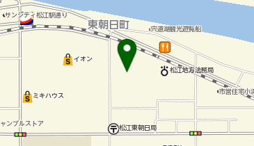 中国四国農政局島根県拠点の地図画像