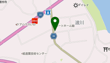 いの町消防団 川内分団波川部の地図画像