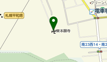 東本願寺会館 北海御廟の地図画像