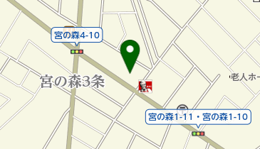 北海道動物運動器病院の地図画像