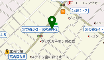 サツドラ調剤薬局宮の森3条店の地図画像