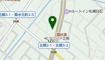 ファイヤーバーグ北郷3条環状通り店の地図画像