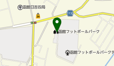函館市 函館フットボールパークの地図画像