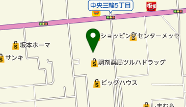 サキナビューティーラウンジ北見の地図画像