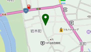 五所川原カイロプラクティックの地図画像