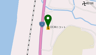 ホーマックニコット岩城店の地図画像