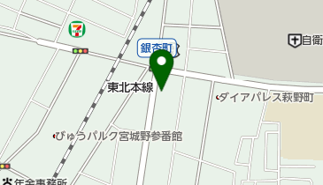 コインランドリーあらうゾウ 卸町店の地図画像