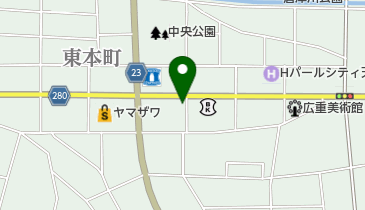 八鍬不動産の地図画像