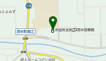 菊池市役所 泗水支所 市民生活課 地域・農政係の地図画像