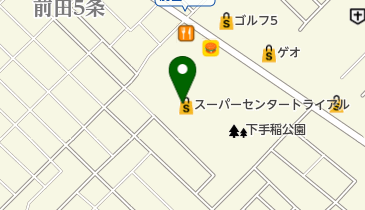 パドルクラブ手稲前田店の地図画像