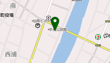 大河原町役場 生涯学習課の地図画像