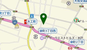 フラワー&グリーンフランネルの地図画像