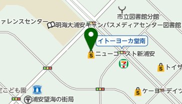 TOKYOSHOESRETAILINGCENTERニューコースト新浦安の地図画像