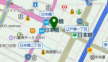 日本橋滋乃味の地図画像