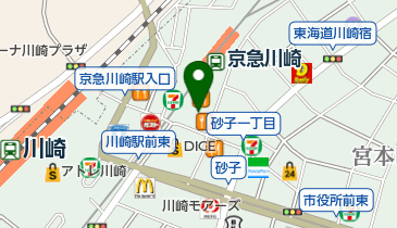 ワールドウィング川崎の地図画像