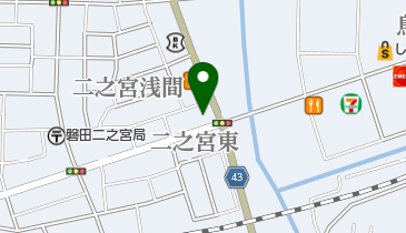 クリーニングのエブリ 二之宮東店の地図画像