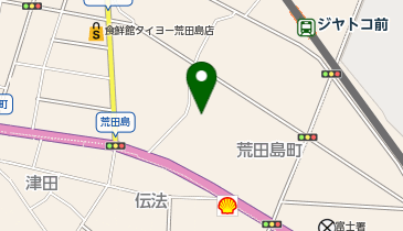 クリーニングのサトウ ザ・ビッグ荒田島店の地図画像
