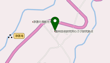 静岡県農林技術研究所伊豆農業研究センターわさび生産技術科の地図画像