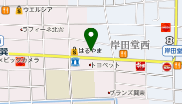 ライフデリ大阪生野店の地図画像