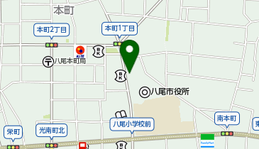 八尾市役所 コミュニティ政策推進課 八尾市市民活動支援ネットワークセンの地図画像
