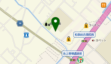 泉大津市立池上曽根弥生学習館の地図画像