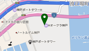 トウメイ株式会社ホテルオークラ神戸店の地図画像