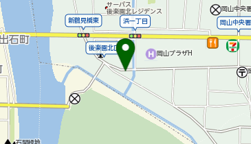 岡アートギャラリーの地図画像