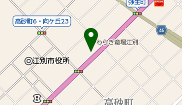 朝日生命保険相互会社江別出張所の地図画像