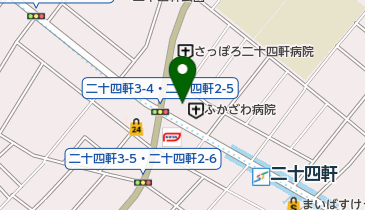 深澤青果24軒店の地図画像