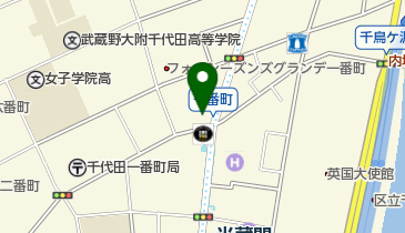 ポニークリーニング一番町店の地図画像