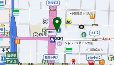 甲南チケット 御堂筋本町ビル店の地図画像