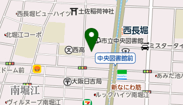 なにわのもり北堀江保育園の地図画像