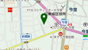 ライフデリ東成中央店の地図画像